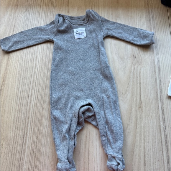 Burt's Bees Baby Gray Footed One Piece - Picture 1 of 1